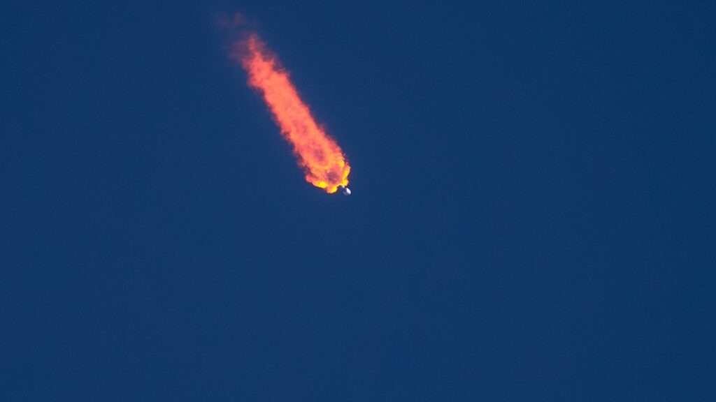 Falcon 9 rocket launching Starlink satellites from Cape Canaveral